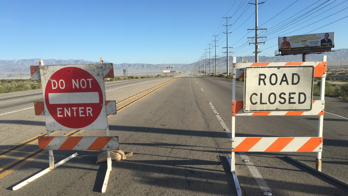 Blowing Sand Closes Gene Autry Trail In Palm Springs Blowing Sand Closes Gene Autry Trail In Palm Springs