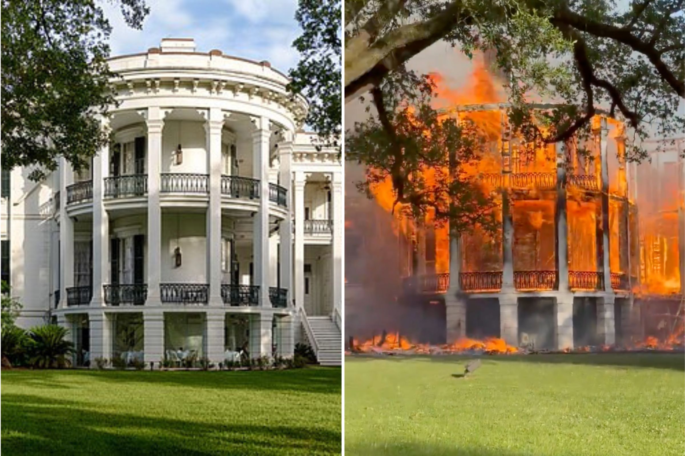 Historic Antebellum Plantation House Destroyed By Devastating Fire Historic Antebellum Plantation House Destroyed By Devastating Fire