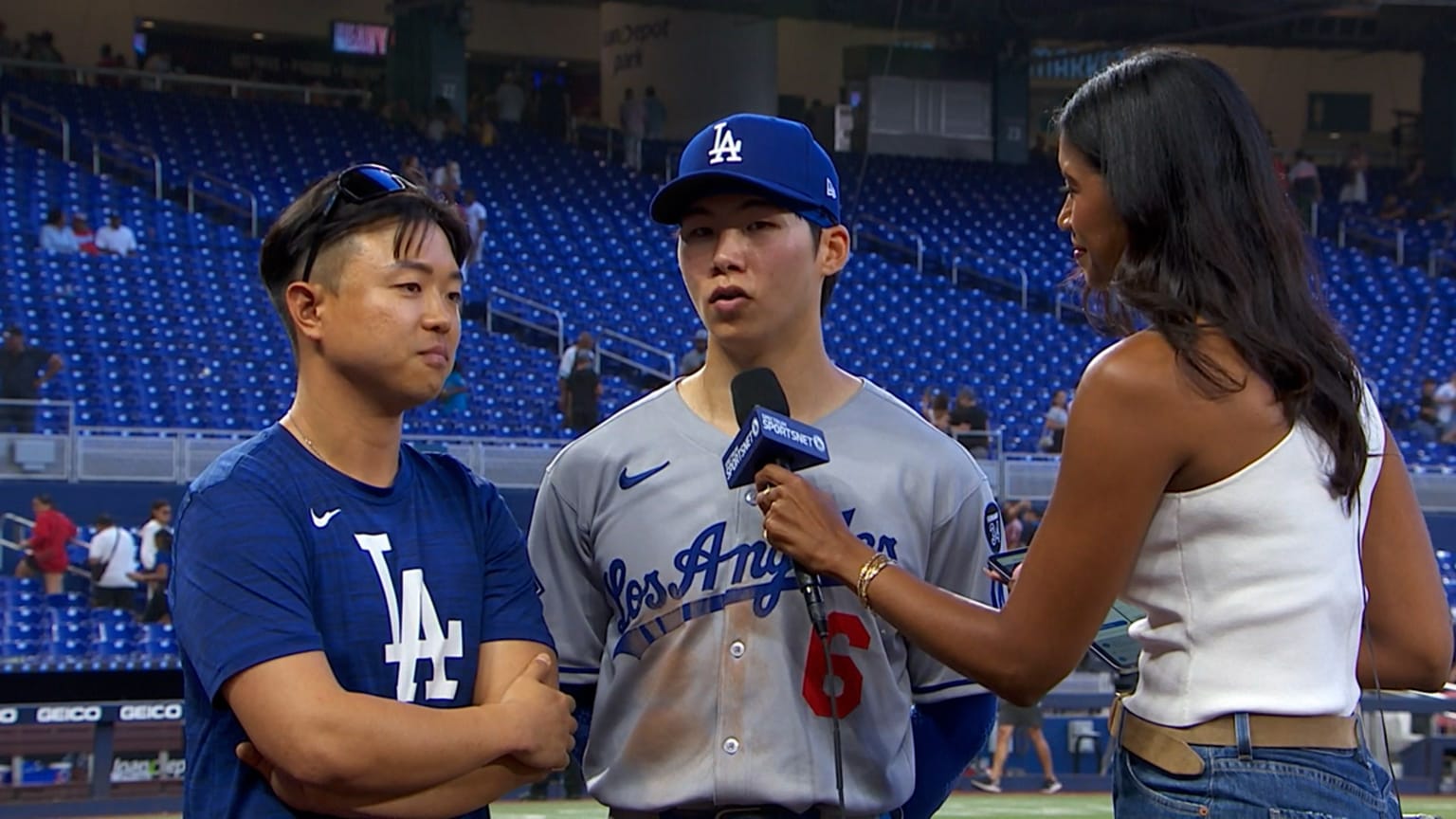 Hyeseong Kim Discusses On-Base Performance In 10-1 Win Hyeseong Kim Discusses On-Base Performance In 10-1 Win