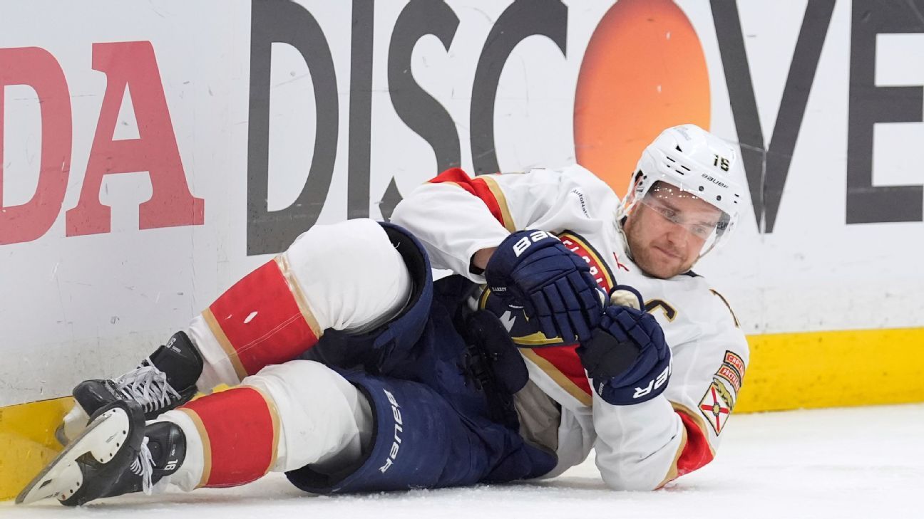 Injury Concern: Barkov's Status Uncertain After Game 2 Collision Injury Concern: Barkov's Status Uncertain After Game 2 Collision