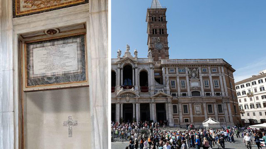 La Tomba Di Papa Francesco: Marmo Ligure E L'iscrizione La Tomba Di Papa Francesco: Marmo Ligure E L'iscrizione
