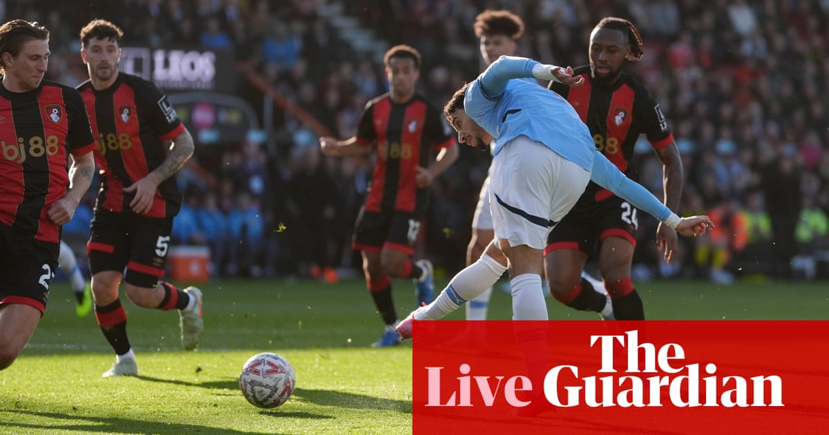 Manchester City Edges Bournemouth In FA Cup Thriller: 2-1 Victory Manchester City Edges Bournemouth In FA Cup Thriller: 2-1 Victory