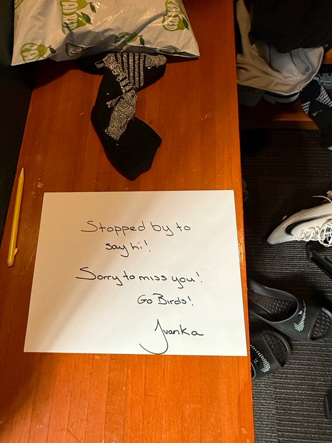 Mystery Message: Ivanka Trump's Locker Note To Eli Ricks Mystery Message: Ivanka Trump's Locker Note To Eli Ricks