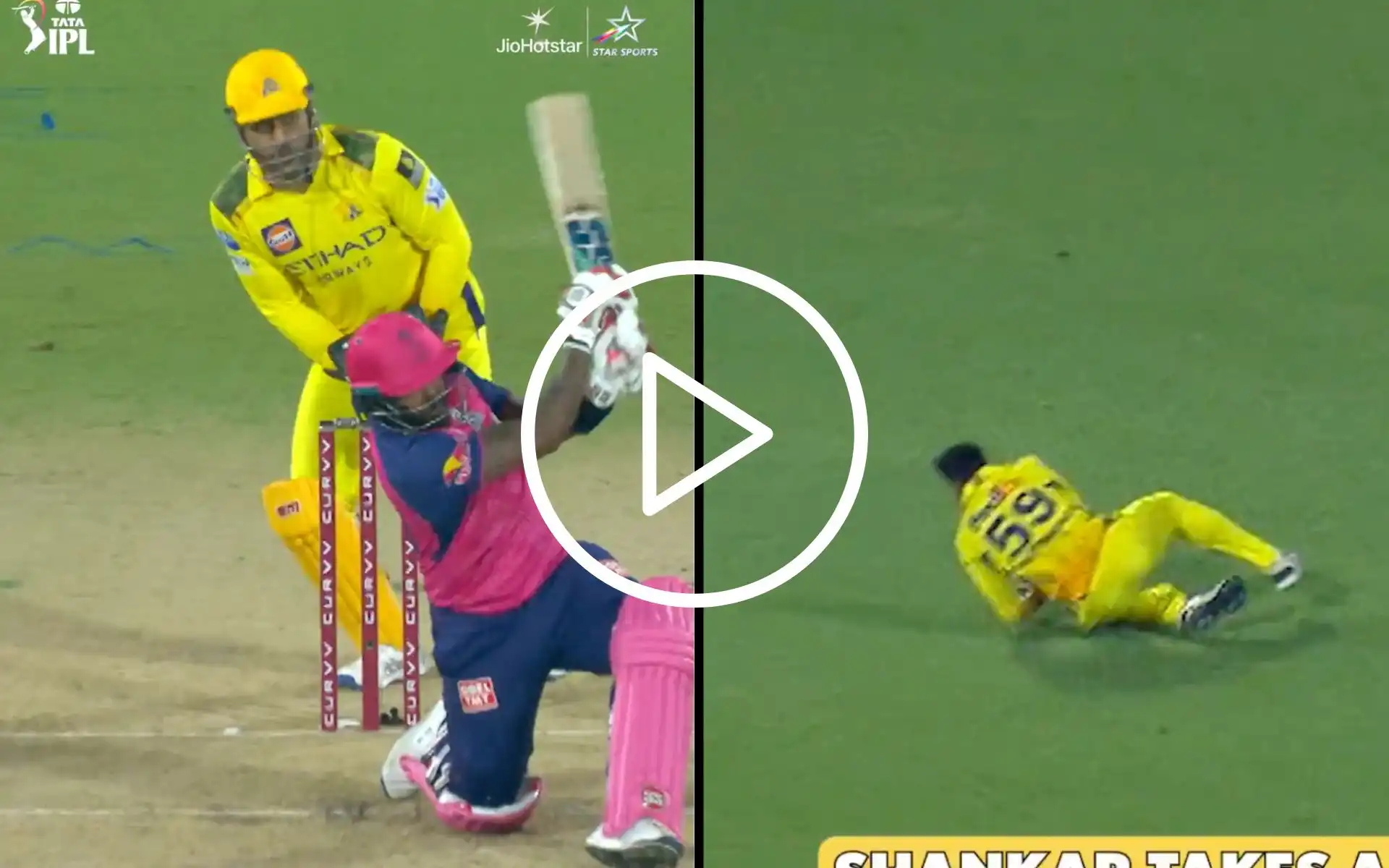 Vijay Shankar's Spectaculat Catch: A Turning Point Against RR Vijay Shankar's Spectaculat Catch: A Turning Point Against RR