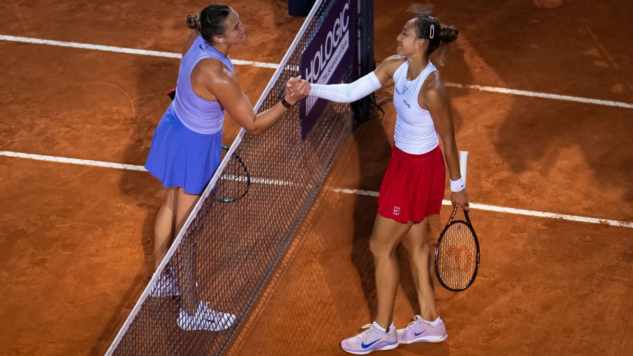 Zheng Qinwen Upsets Sabalenka In Rome, Sets Gauff Clash Zheng Qinwen Upsets Sabalenka In Rome, Sets Gauff Clash